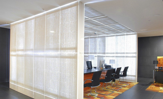 混凝土、白色透光混凝土墻