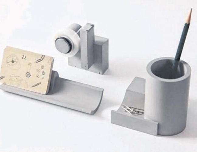 混凝土、  水泥文具