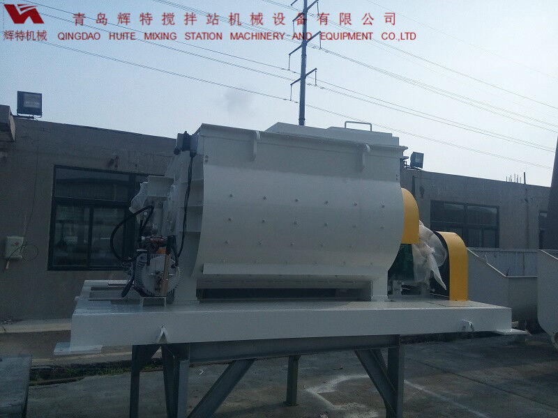 JS750攪拌臂采用偏心式設(shè)計，延長使用壽命，青島輝特機械