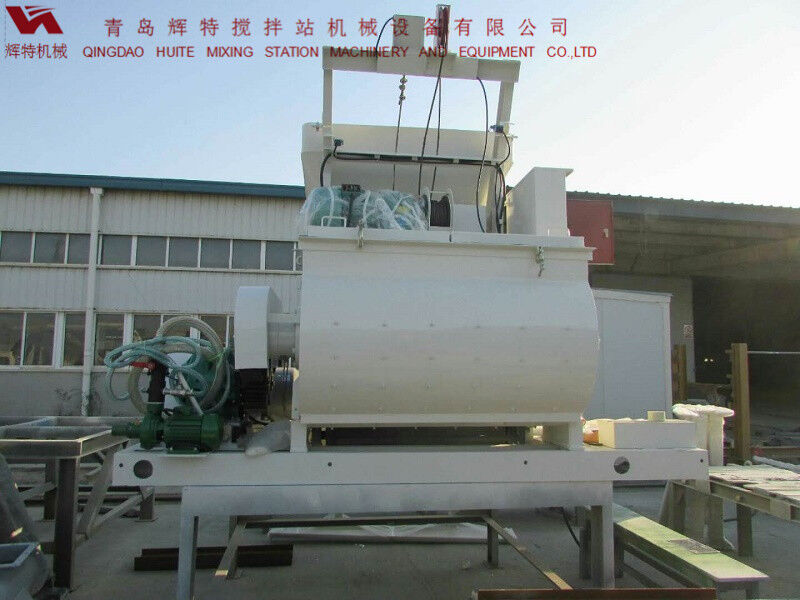 JS750攪拌臂采用偏心式設(shè)計，延長使用壽命，青島輝特機械