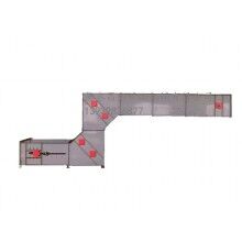 Z型提升機，進(jìn)料輸送卸料全過程，對物體本身無破損，降低廢品率